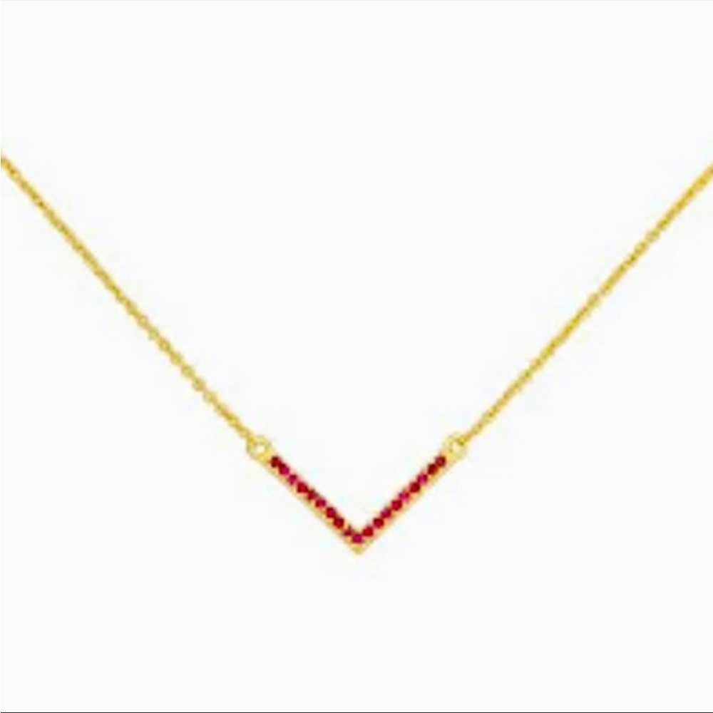 Uncommon James Red Baby V Necklace
